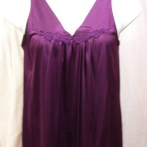 Vanity Fair Waltz Night Gown Plum Size S